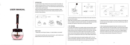 Cordless gel mix brush cleaner tool EBC01-Beauty Zone Nail Supply