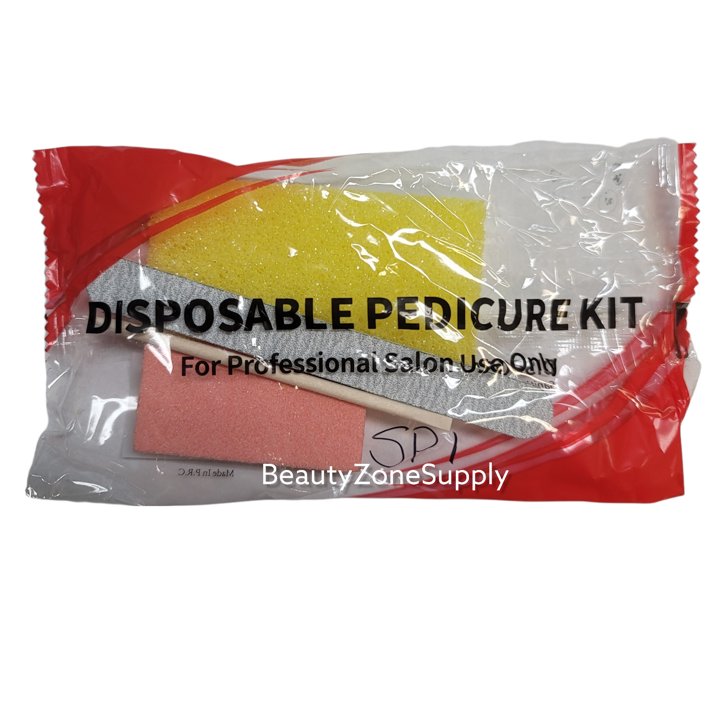 Pedicure Kit 4 SP (Pumice Yellow-Buffer-File-Pusher) #SP1