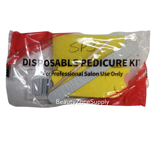 Pedicure Kit 5 SP (Pumice Yellow-Buffer-File-Pusher -Toe Separator) #SP3