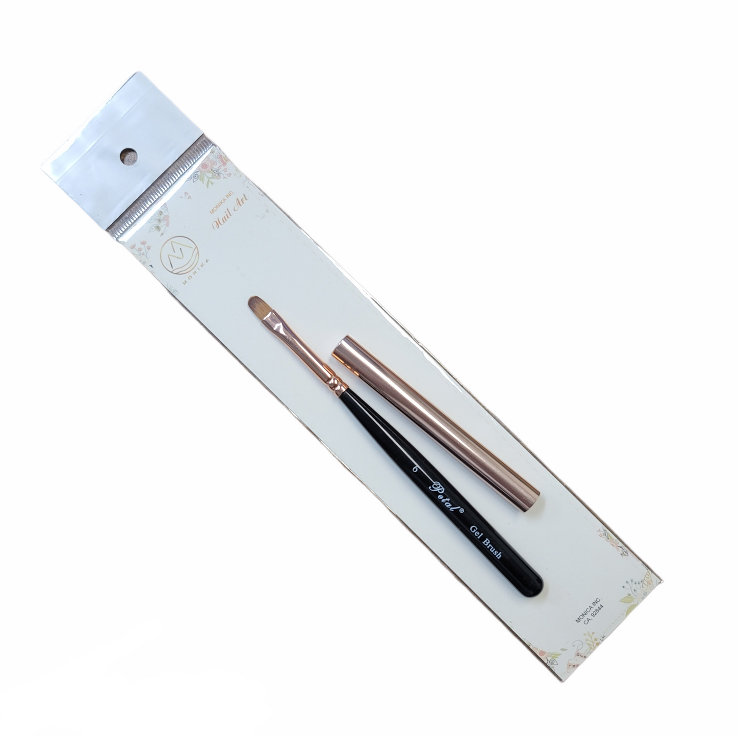 Petal gel brush Black Handle w/cap size 6