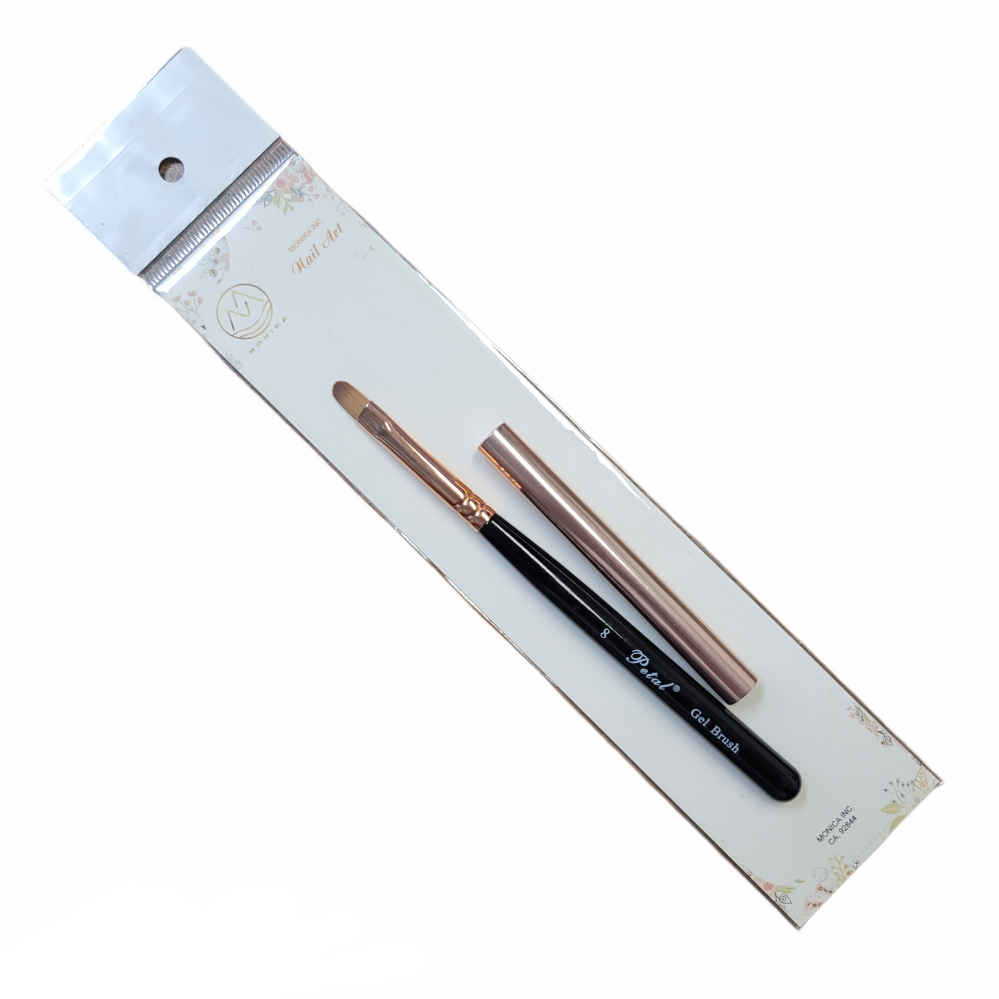 Petal gel brush Black Handle w/cap size 8