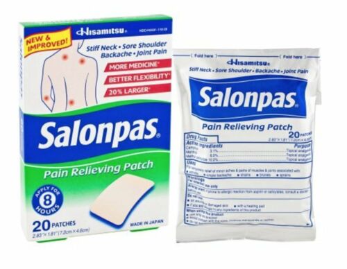 Salonpas Pain Relieving Patch Back Pain Joint Pain Muscle Soreness 20 Patches