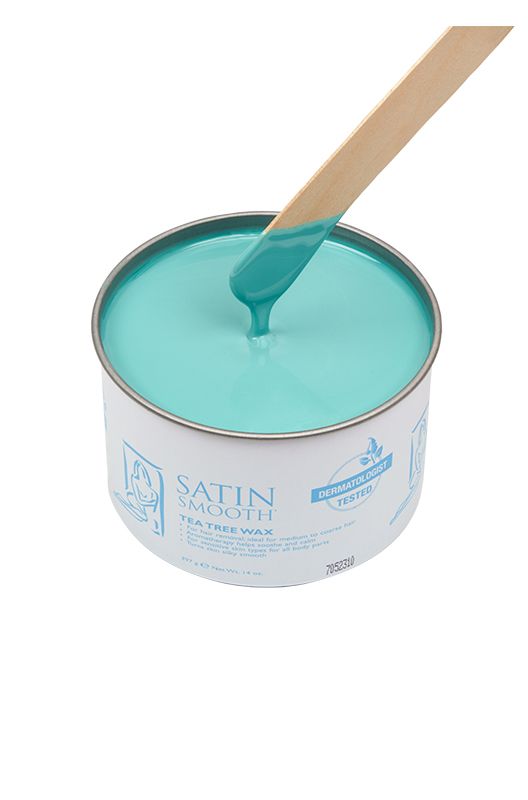 Satin Smooth Soft Wax Tea Tree Wax 14 oz #814150