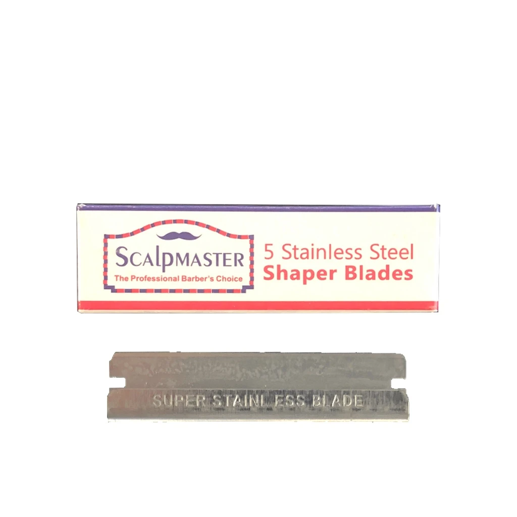 Scalpmaster Stainless Steel Sharper Blades 5pcs/box