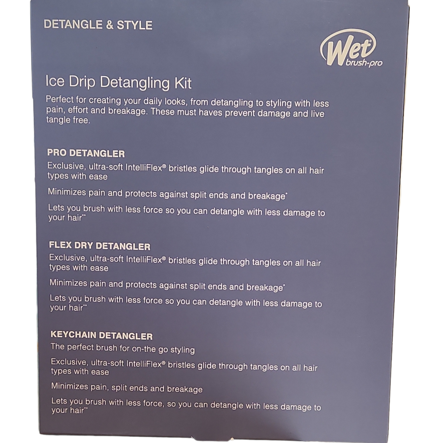 WET Pro Ice Drip Pro Detangler & Pro Flex Kit