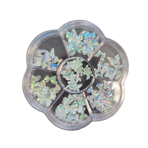 Super Shiny AB Crystal Butterfly Nail Art Holographic