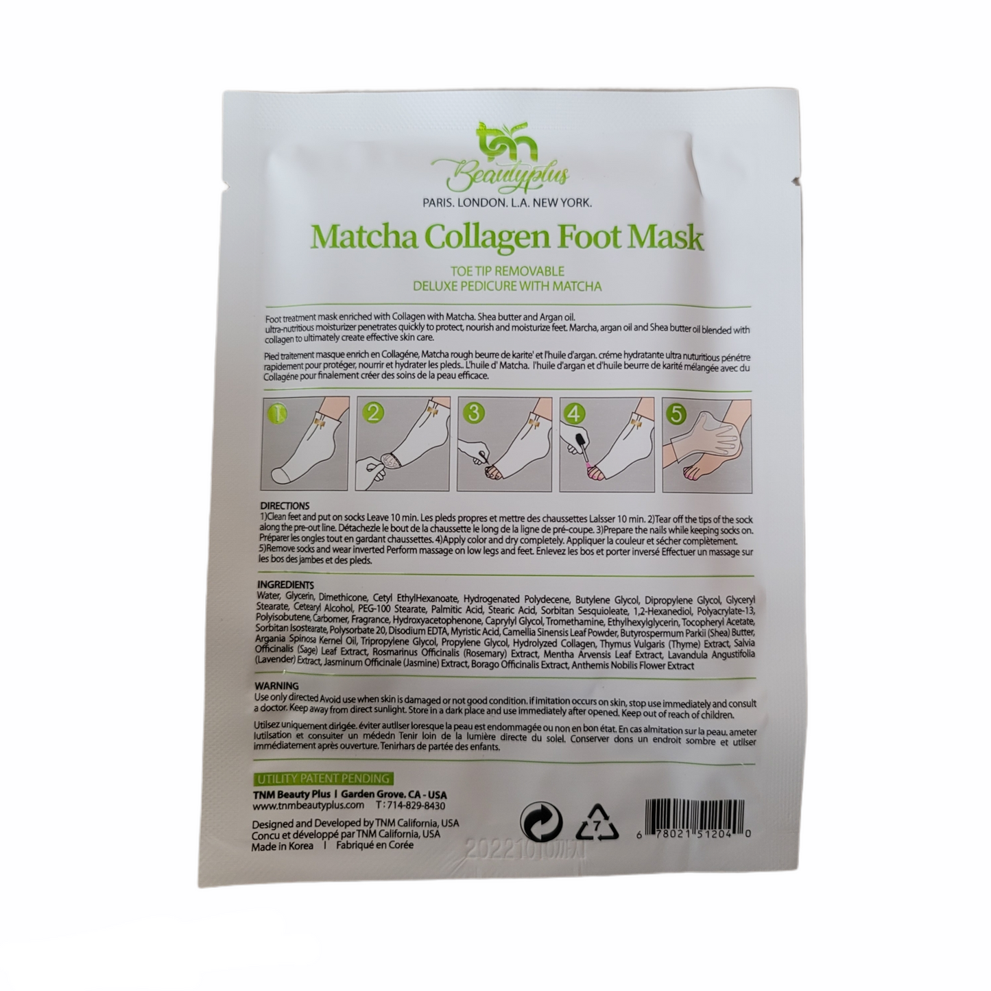 Tm Collagen Foot mask 1 pair Sock