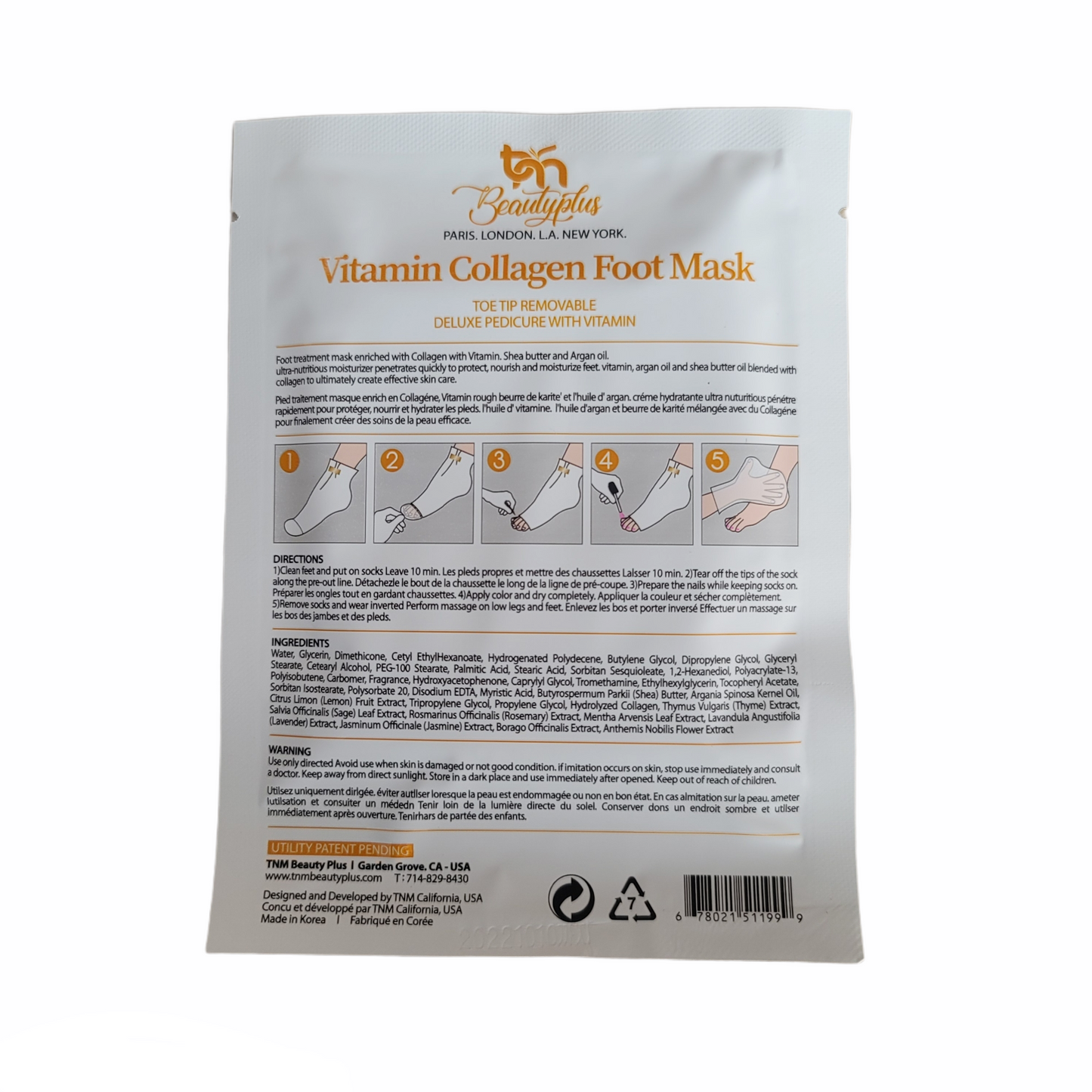 Tm Collagen Foot mask 1 pair Sock
