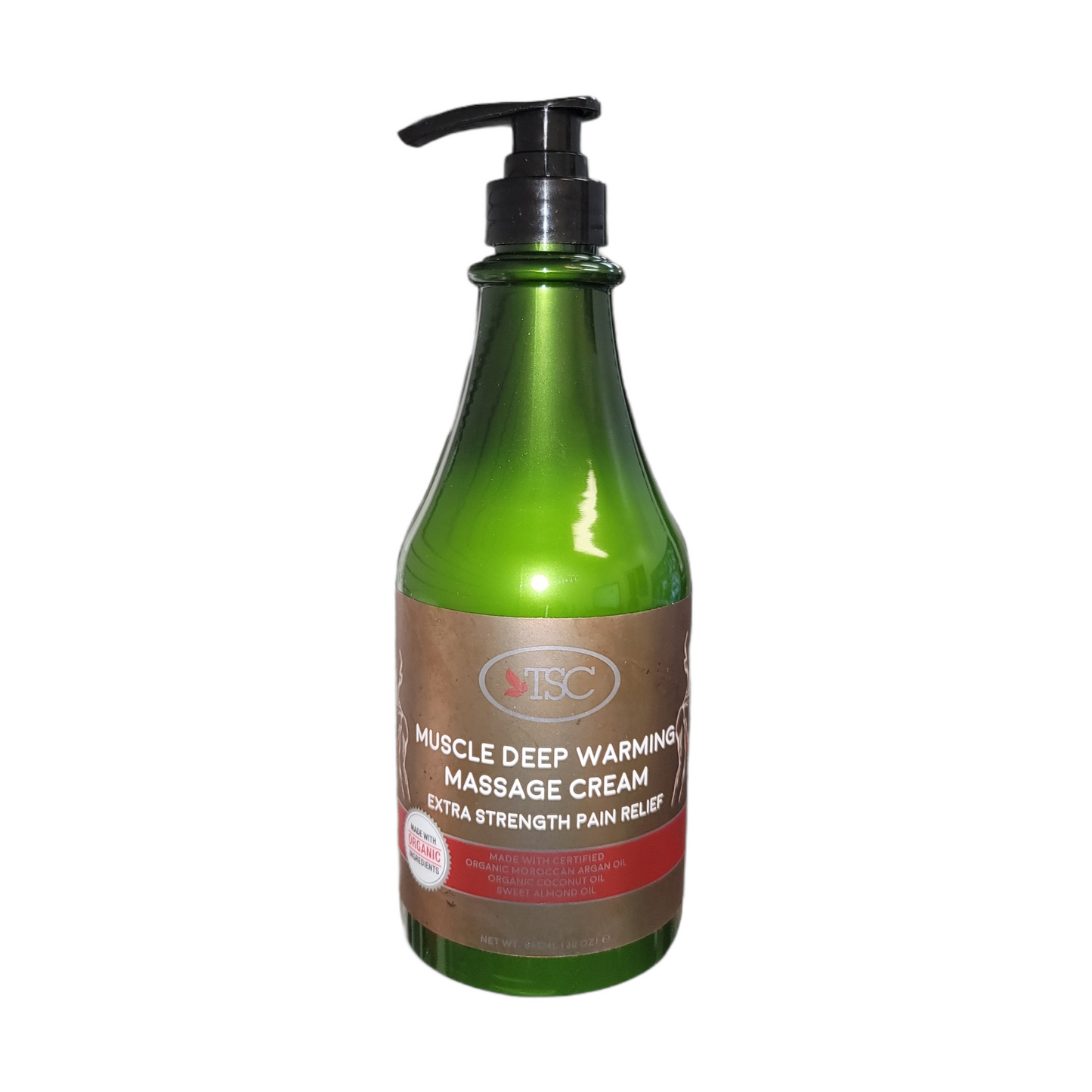 TSC Organic Lotion Muscle Deep Warming Massage Cream 30 oz