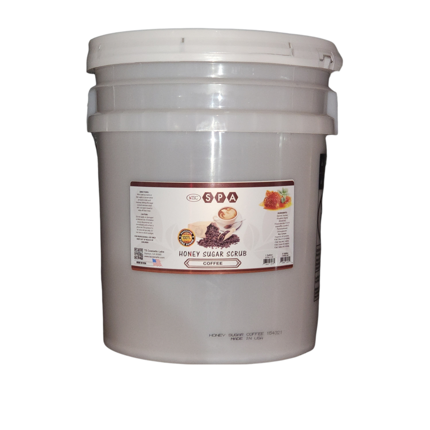 Monika Honey Sugar Scrub Coffee Pail 5 Gallon