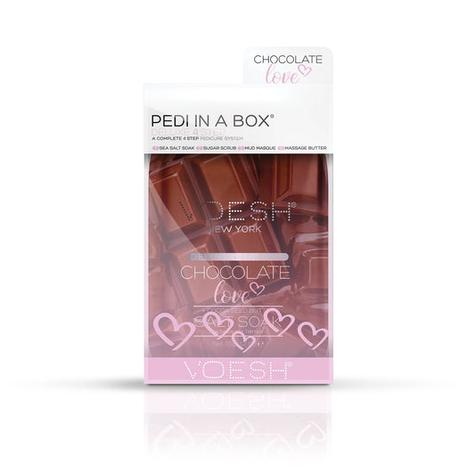 Voesh 4 in 1 Step Pedi in A Box Chocolate Love Box 50 set VPC208CHO