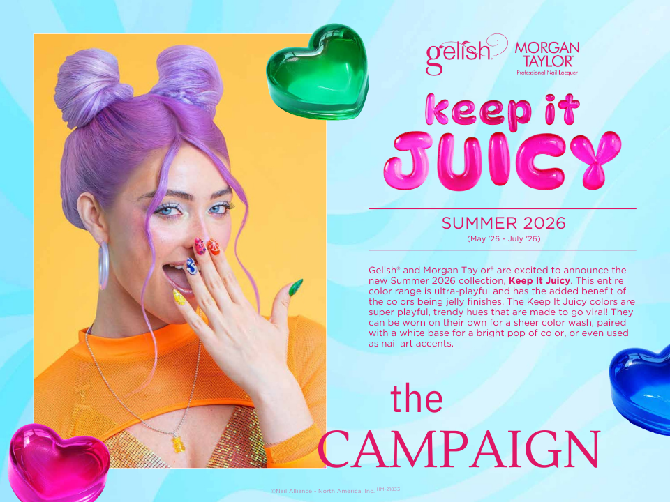 Gelish & Morgan Taylor’s Keep It Juicy Summer 2026 Collection