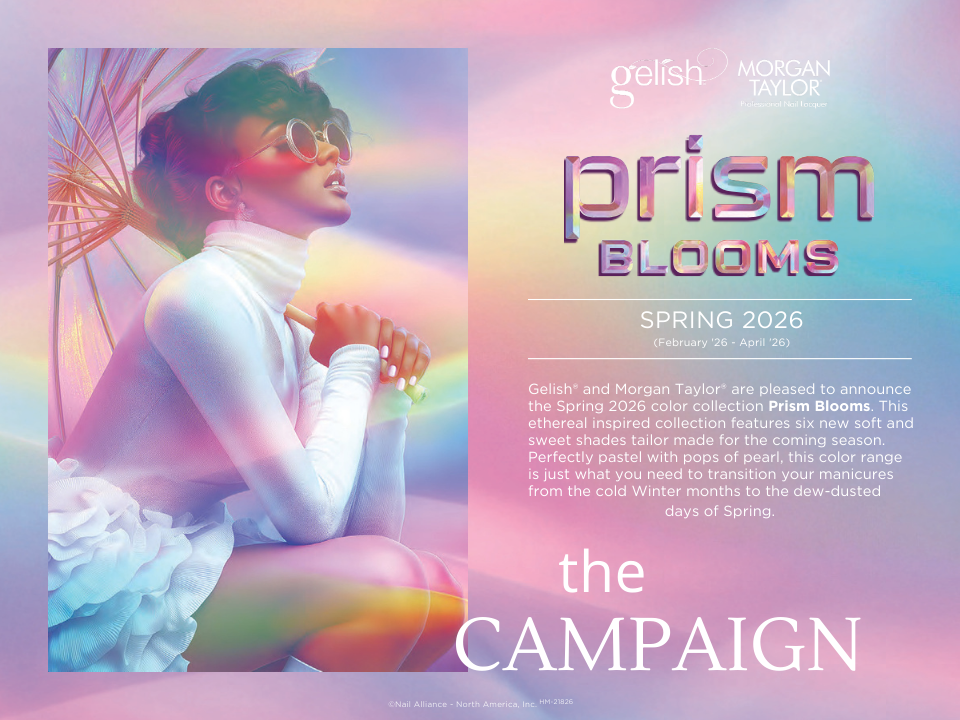 Gelish &amp; Morgan Taylor Prism Blooms Spring 2026 Collection