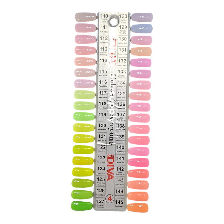 Diva Duo Gel Nail Polish & Nail Lacquer Color Chart #4