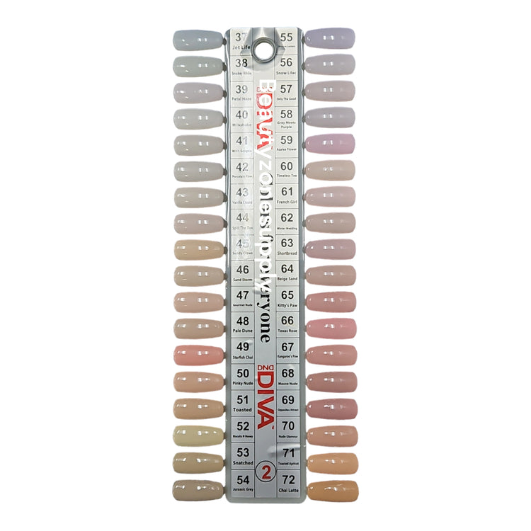 Diva Duo Gel Nail Polish & Nail Lacquer Color Chart #2