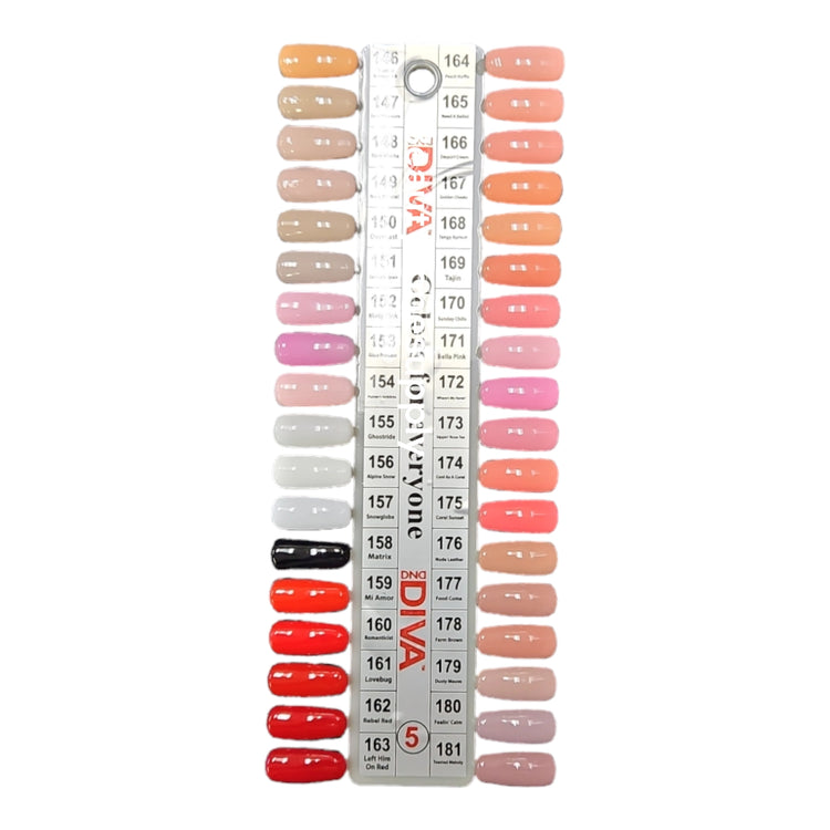 Diva Duo Gel Nail Polish & Nail Lacquer Color Chart #5