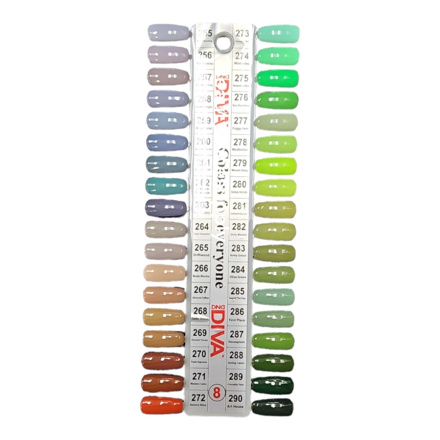 Diva Duo Gel Nail Polish & Nail Lacquer Color Chart #8