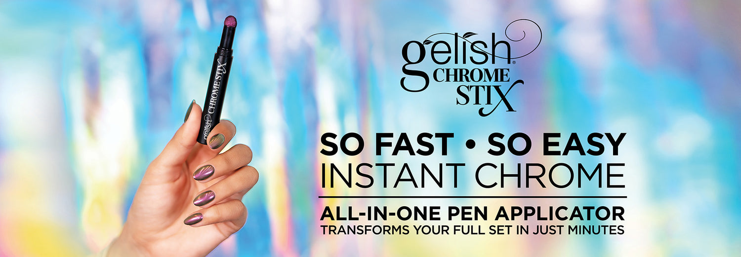 Gelish Chrome Stix Silver Holographic