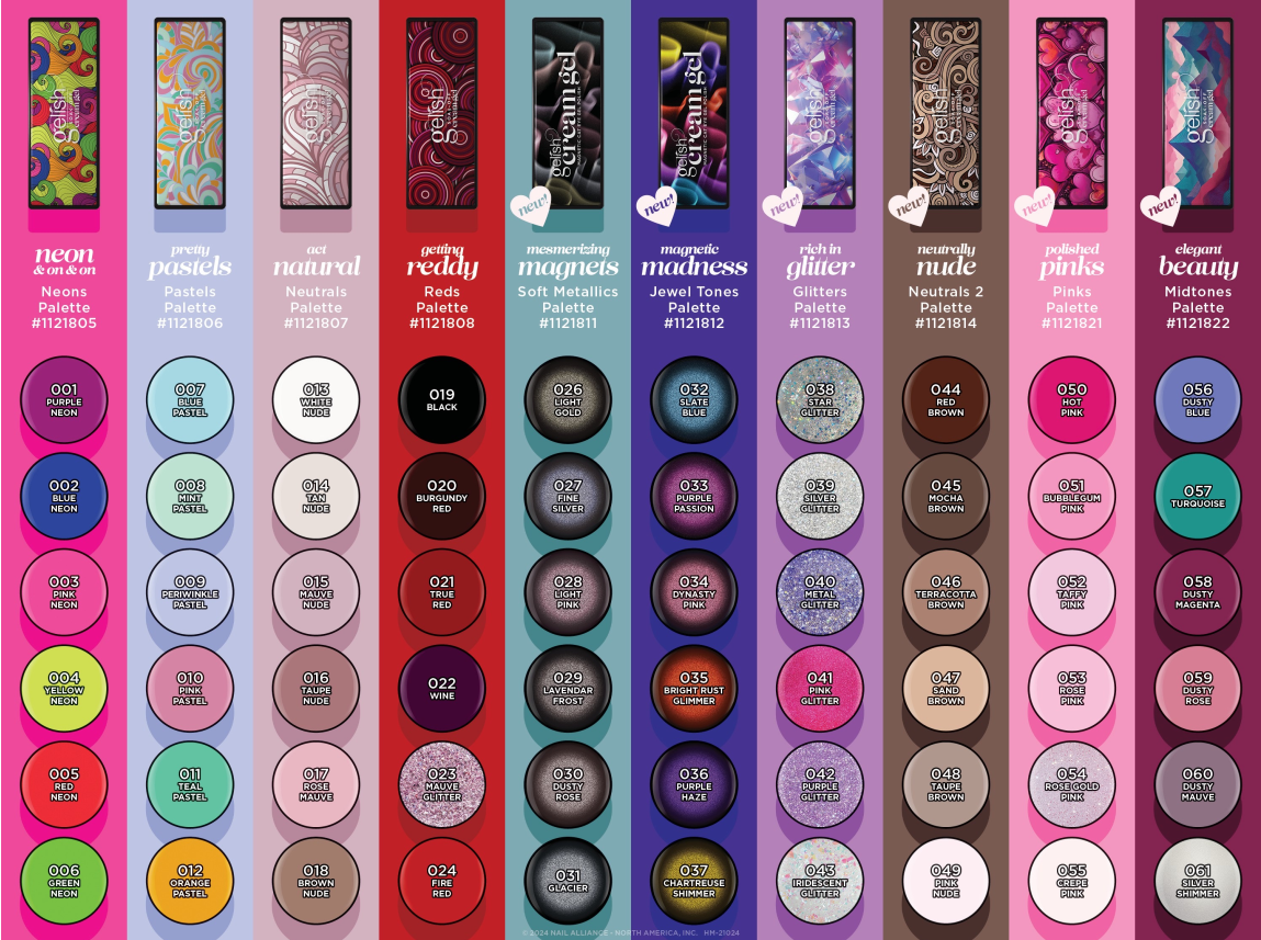 Gelish Cream Gel Palettes