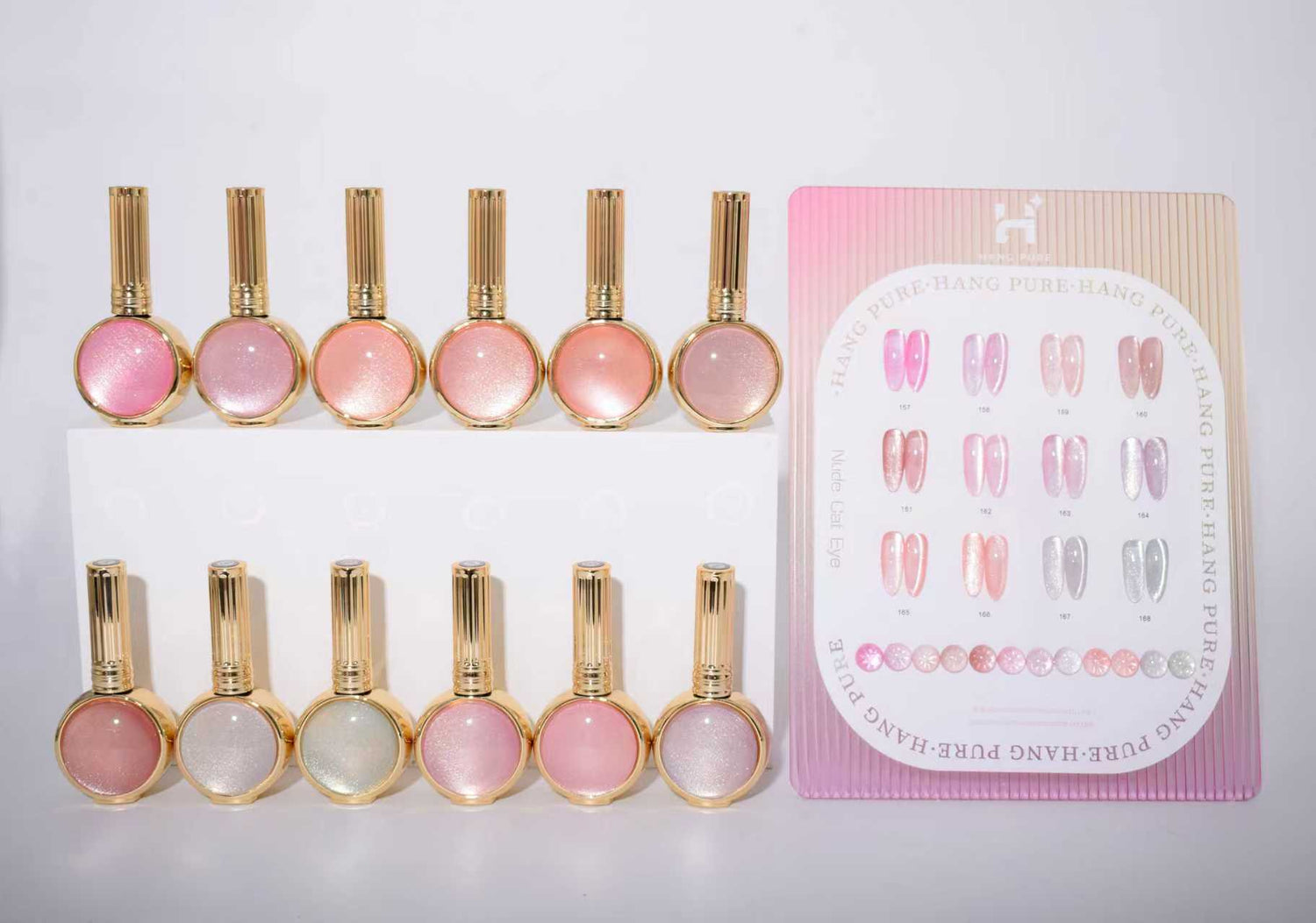 Hang Pure Soak of Gel Nude Cat Eye Collection 12 Colors