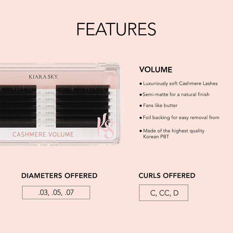 Kiara Sky Lash Extensions Cashmere Volume