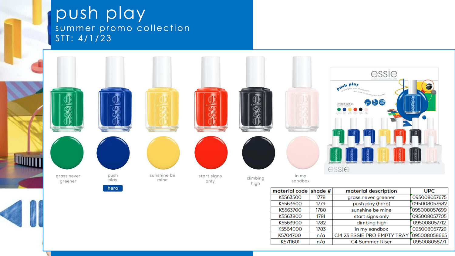 Essie Nail Lacquer Push Play Summer 2023