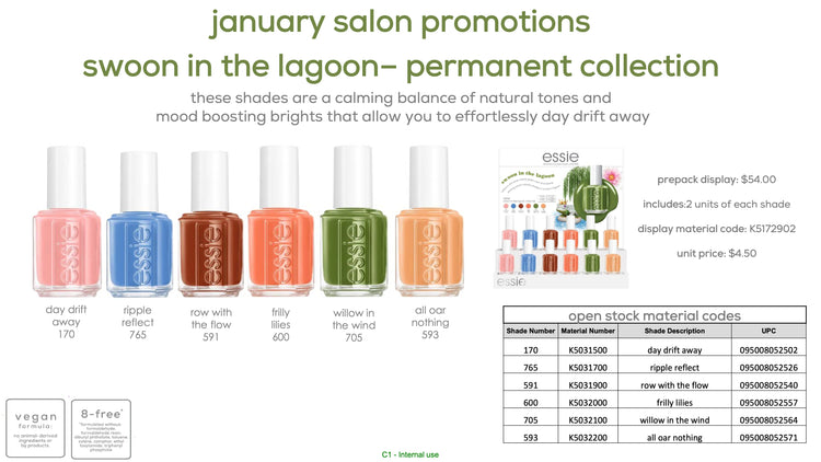 Essie Swoon in the lagoon– permanent collection