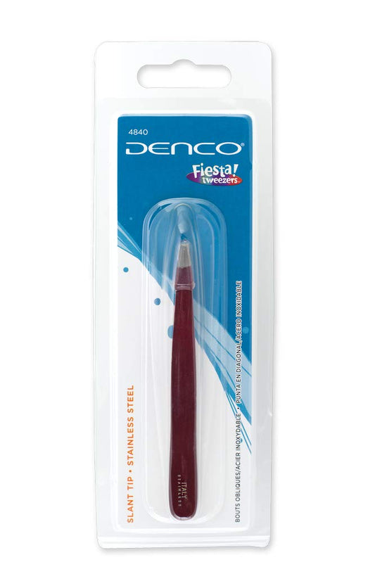 denco Ultra Professional Slant Fiesta Tweezers #4840U