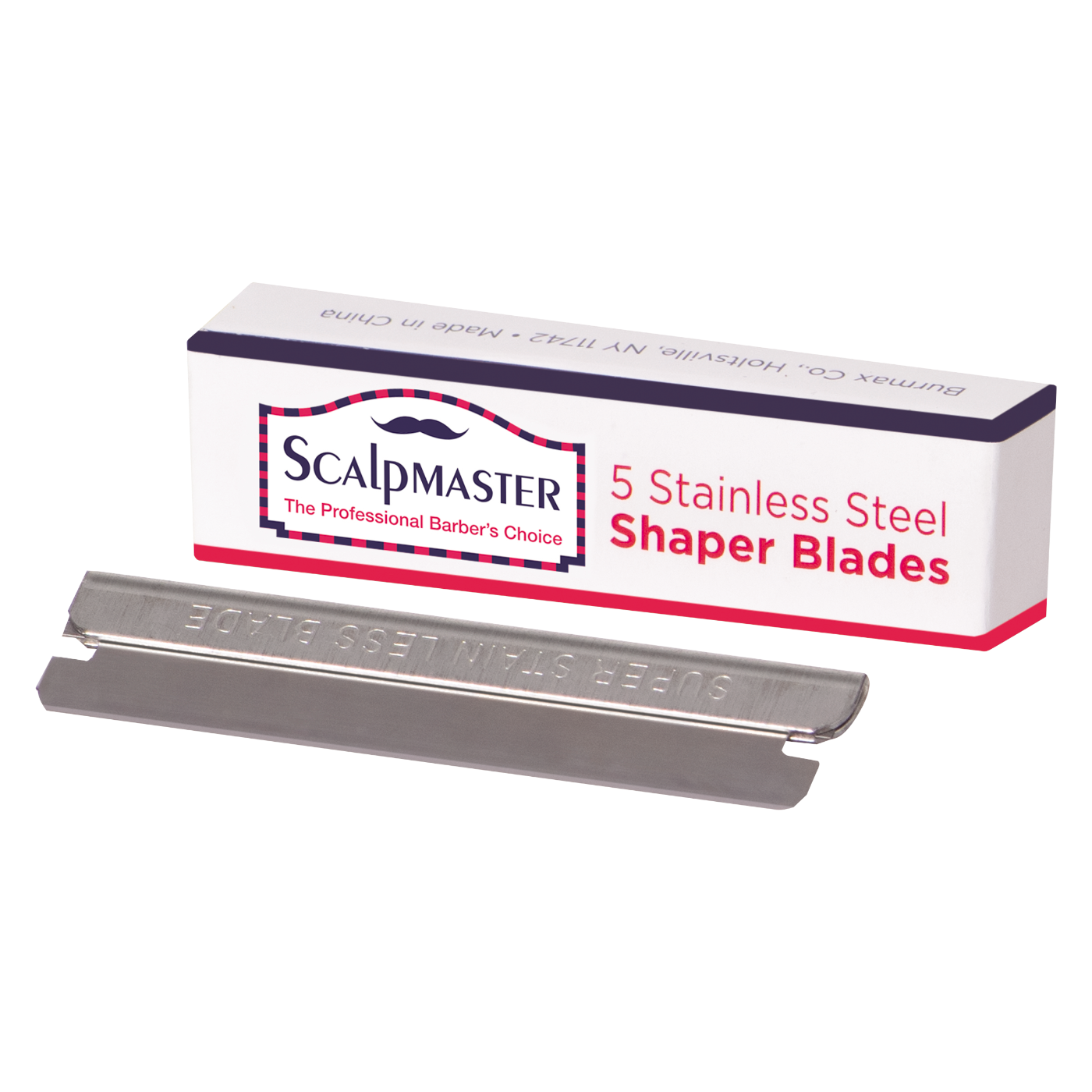 Scalpmaster Stainless Steel Sharper Blades SC-BL60 Box of 60 Blades
