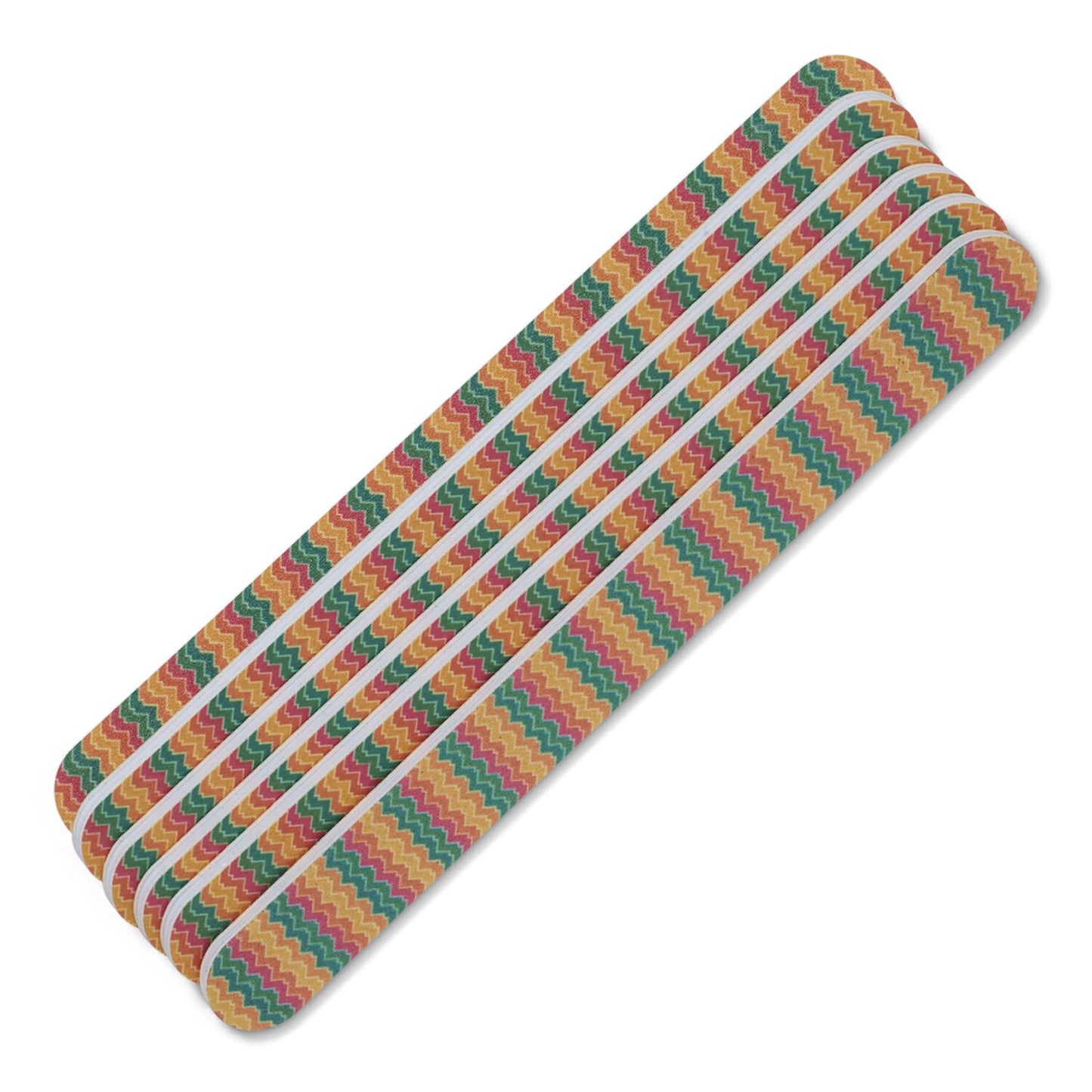 Tropical Shine Chevron Nail File 180/180 Pack 6 pcs