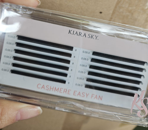 Kiara Sky Lash Extensions Cashmere Easy Fan - 0.05 - D - 8mm CED508
