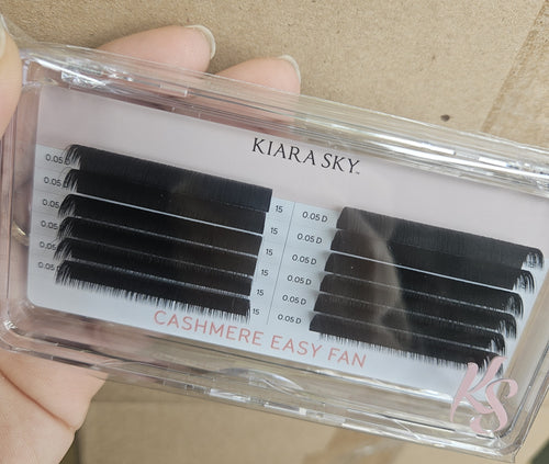 Kiara Sky Lash Extensions Cashmere Easy Fan - 0.05 - D - 15mm CED515
