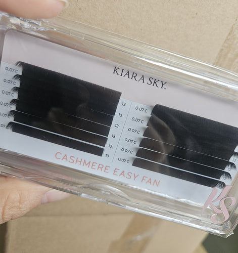 Kiara Sky Lash Extensions Cashmere Easy Fan - 0.07 - C - 13mm CEC713