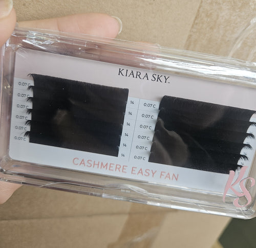 Kiara Sky Lash Extensions Cashmere Easy Fan - 0.07 - C - 14mm CEC714
