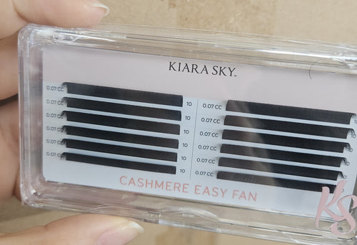 Kiara Sky Lash Extensions Cashmere Easy Fan - 0.07 - CC - 10mm CECC710