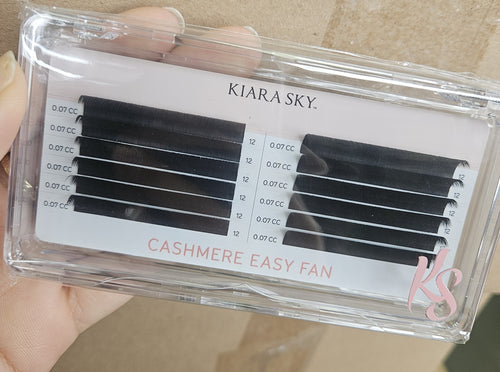 Kiara Sky Lash Extensions Cashmere Easy Fan - 0.07 - CC - 12mm CECC712