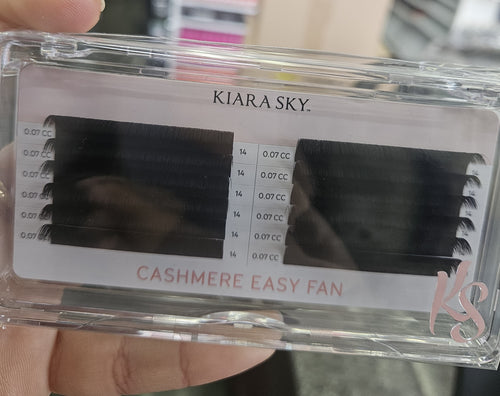 Kiara Sky Lash Extensions Cashmere Easy Fan - 0.07 - CC- 14mm CECC714
