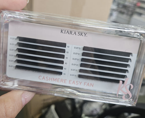 Kiara Sky Lash Extensions Cashmere Easy Fan - 0.07 - D - 10mm CED710