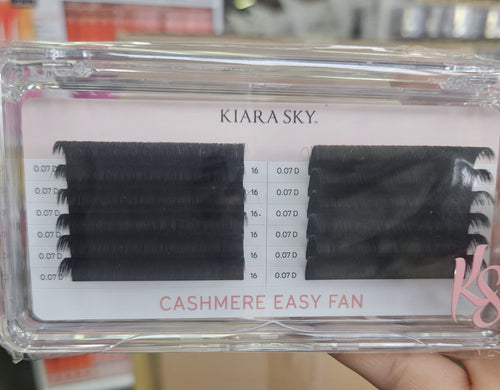 Kiara Sky Lash Extensions Cashmere Easy Fan - 0.07 - D - 16mm CED716