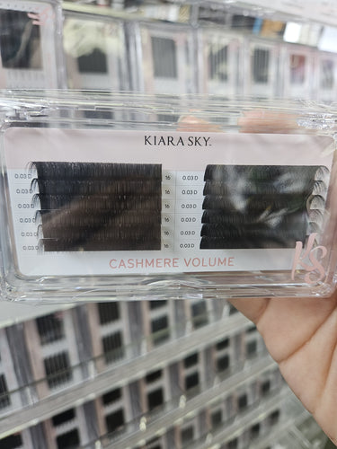 Kiara Sky Lash Extensions Cashmere Volume - 0.03 - D - 16mm CVD316