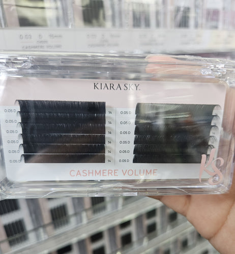 Kiara Sky Lash Extensions Cashmere Volume - 0.05 - D - 14mm CVD514