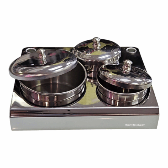 Kiki stainless steel liquid & powder deluxe 3 cup