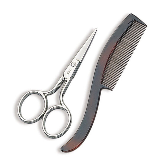 Ultra 3 1/2" Mustache Scissors and Comb #4102U