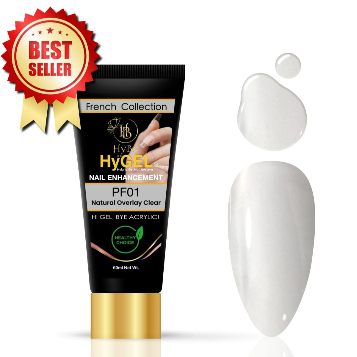 Hybrid Gel - HyGEL 60ml / #PF01 Natural Clear Overlay