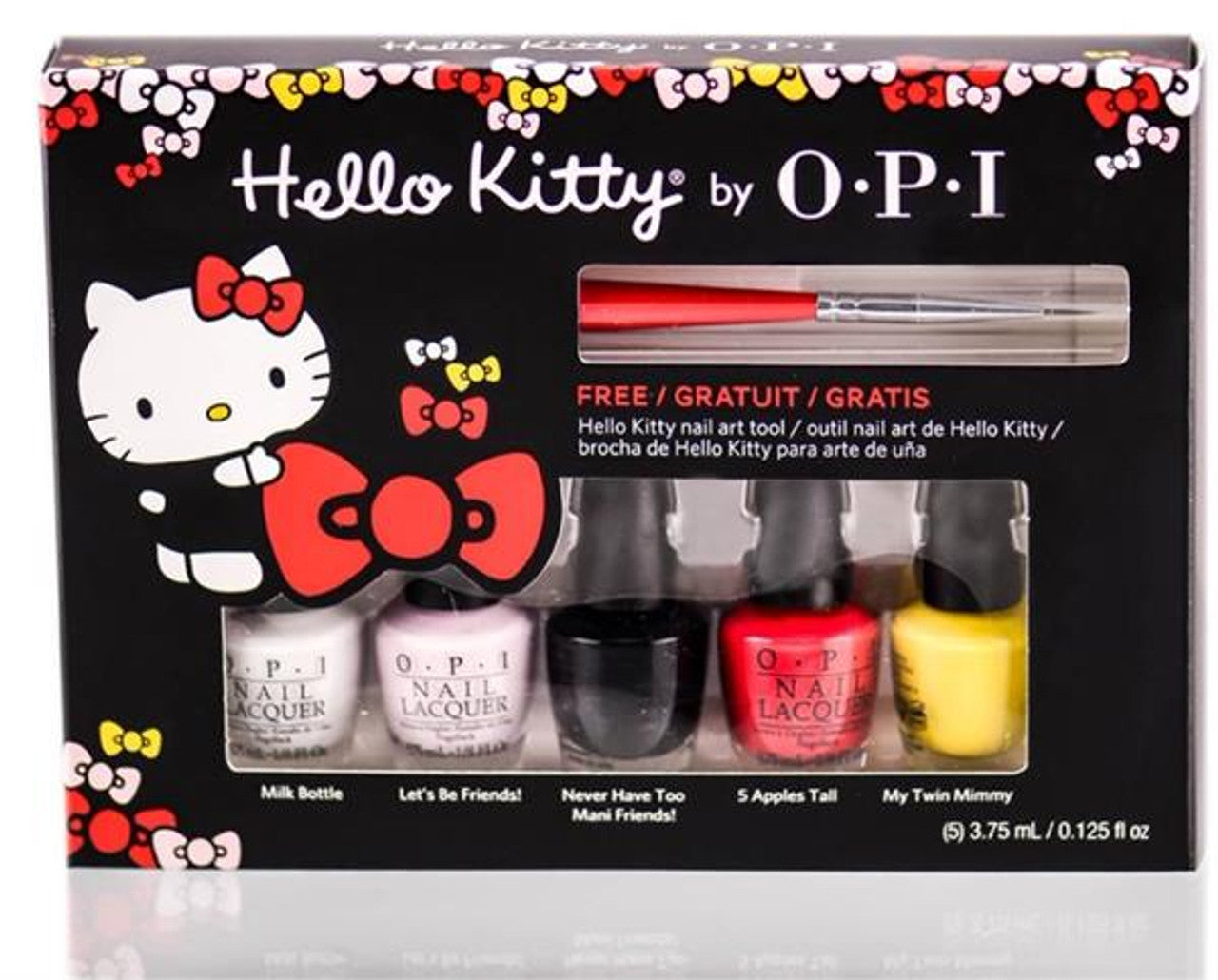 OPI Nail Lacquer Mini Hello Kitty Friend Pack- 5 colors