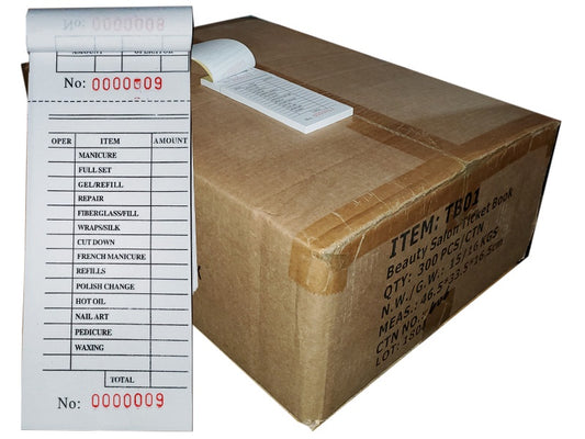 Ticket Book for nail salon 300 pack