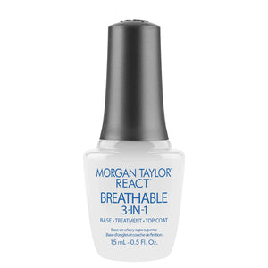 Morgan Taylor React Breathable 3 in 1 (Base/Treatment/Top)  0.5oz/ 15mL 3413000
