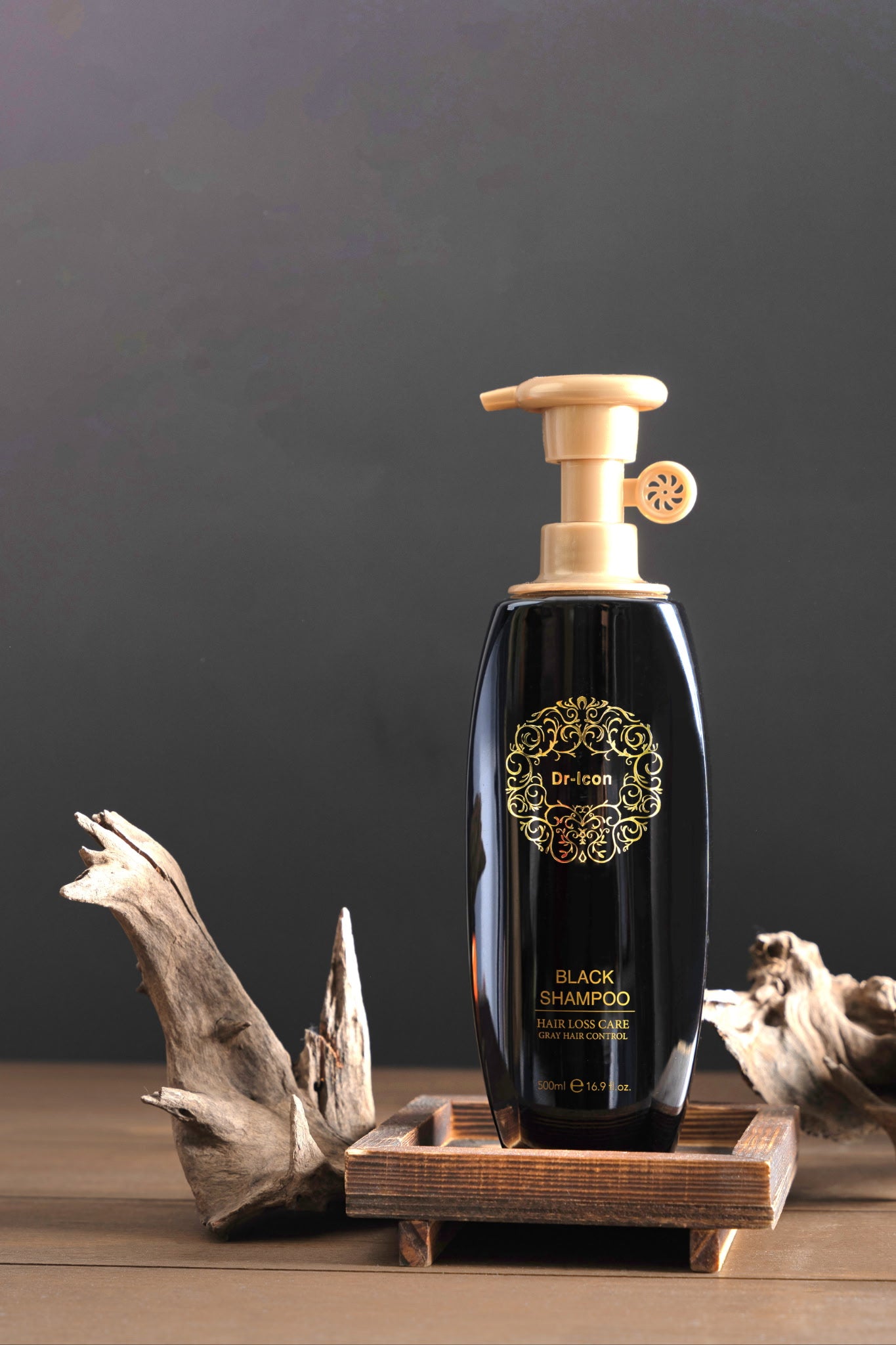 Dr. Korea Black Dragon Shampoo Hair loss Gray hair Control 16.9 oz