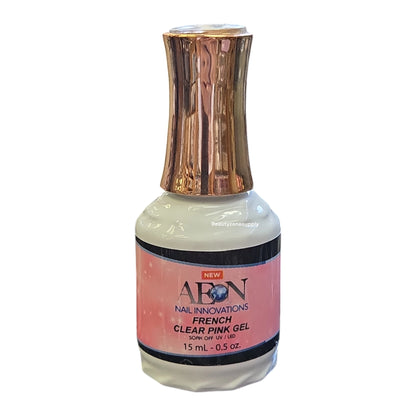 Aeon Soak off French Clear Pink Gel 0.5 oz
