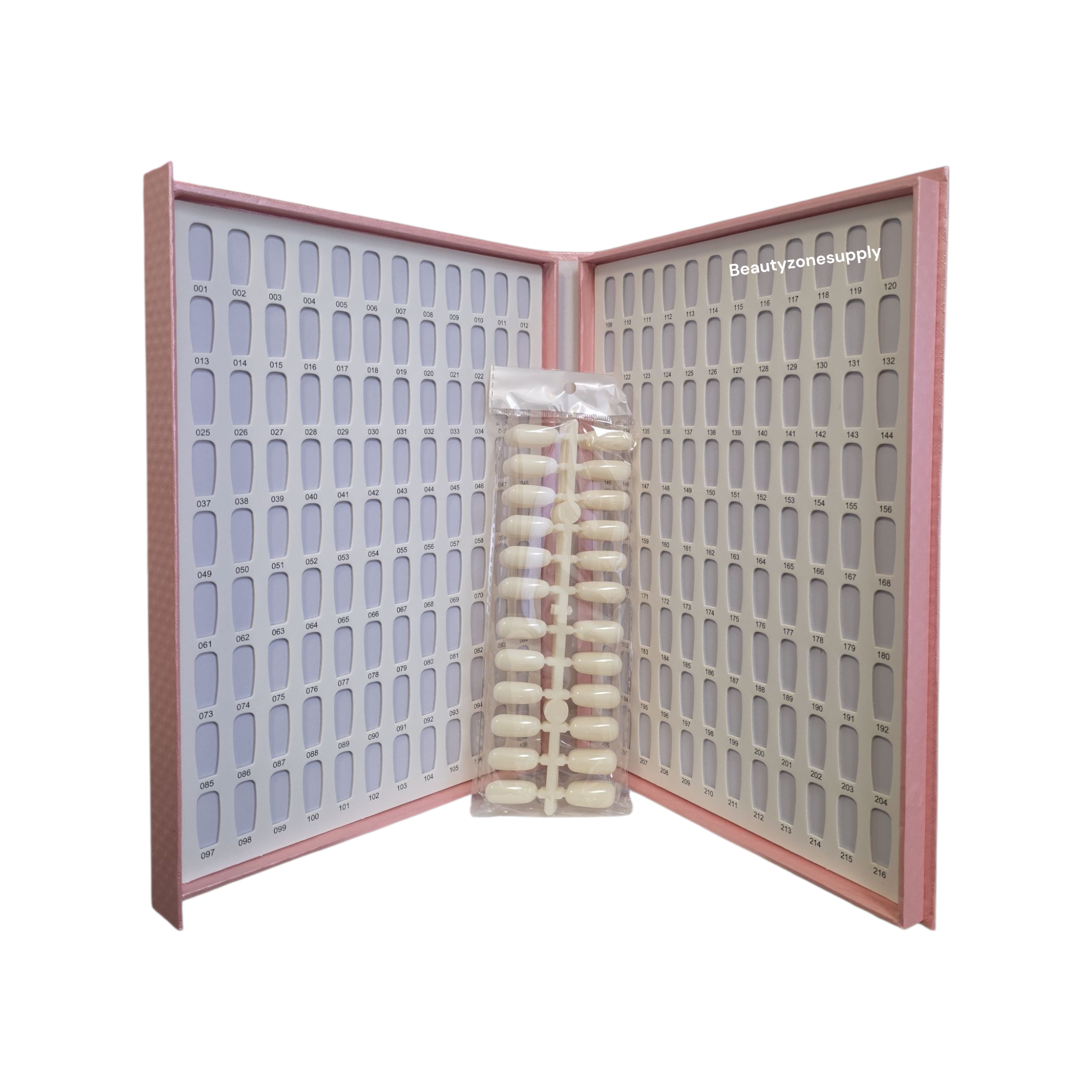 Album Book Color Chart 216 tips Display pdb-216bp – Beauty Zone Nail Supply